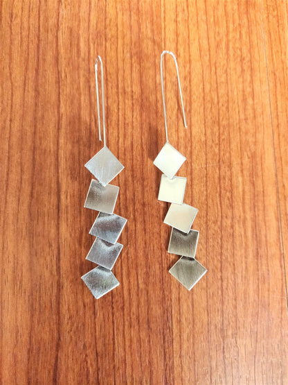 Square Tassel Statement Earring - GlitterGleam