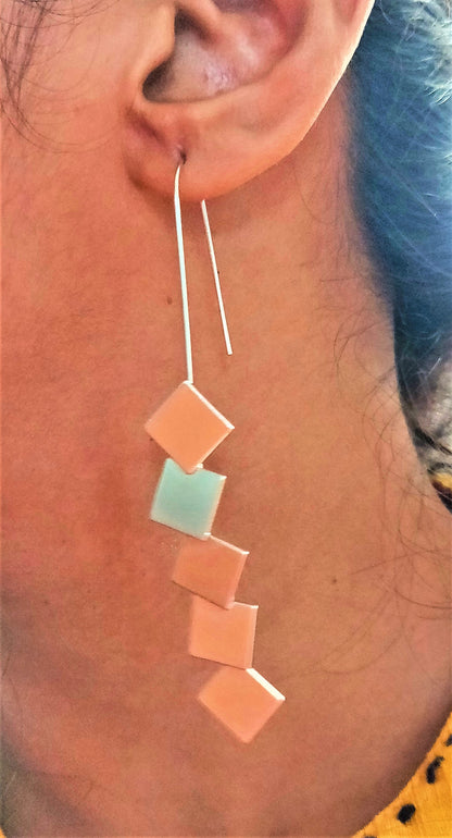Square Tassel Statement Earring - GlitterGleam