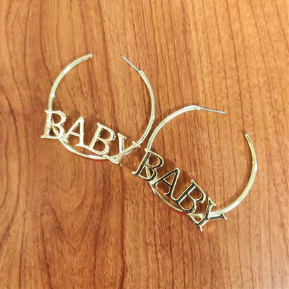 BABY Scripted Earring - GlitterGleam