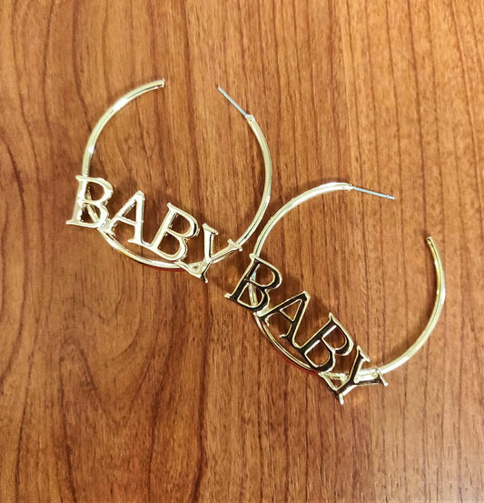 BABY Scripted Earring - GlitterGleam