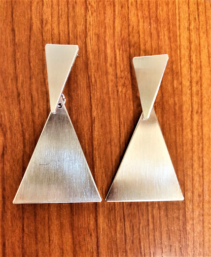 Double Triangle Studs - GlitterGleam