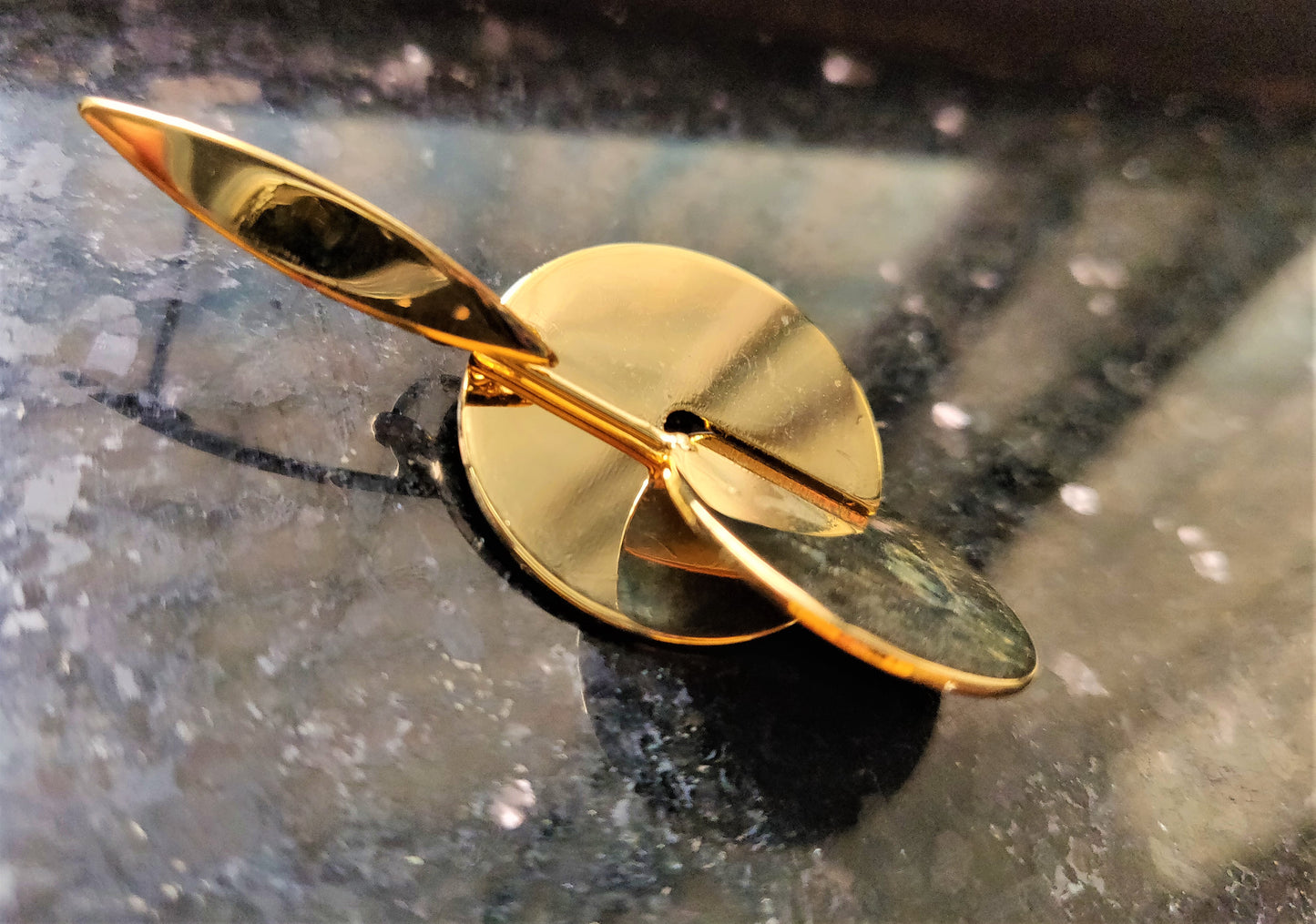 Golden Circle Drop Earrings - GlitterGleam