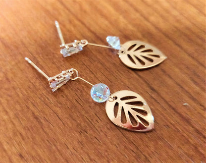 Leaf AD Earring - GlitterGleam