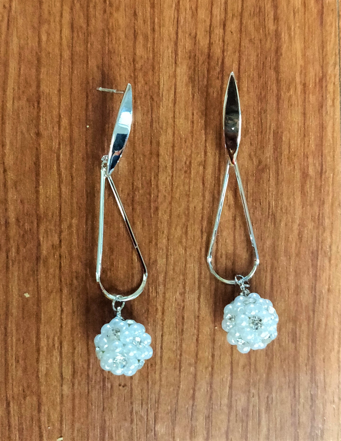 Pearl Ball Dangle Drop Earring - GlitterGleam