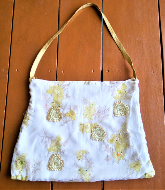 Floral Patchwork Recycled Handmade Bag - GlitterGleam