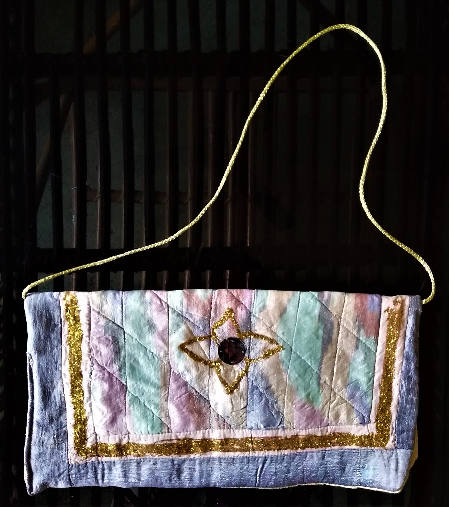 Handmade Multicolored Recycled Sling Bag - GlitterGleam