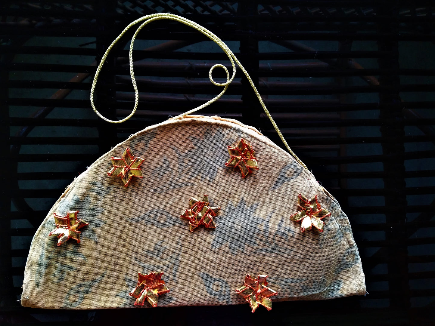 Gota Flower Handmade Recycled Sling Bag - GlitterGleam