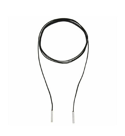 3 way wear leather string tie-up & gem choker - GlitterGleam